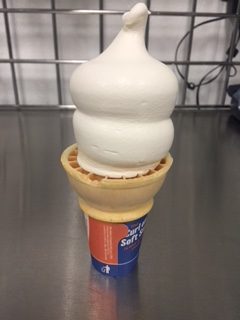 A Dairy Queen small cone